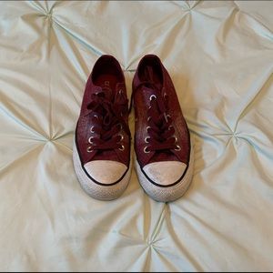 Maroon Converse